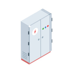 Check out this isometric icon showing electrical box