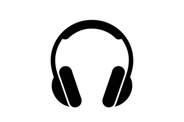 Illustration of black over ear style headphones set