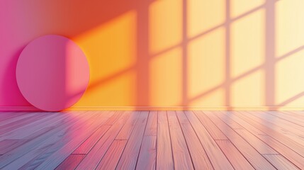 Exploring Conceptual Spaces: The Singular Pink Sphere Amidst Minimalistic Design and Room Ambiance