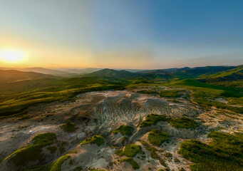 Buzău's Boiling Mud Volcanoes. 
This photo provides a glimpse into this extraordinary geological phenomenon, where the Earth seems to be constantly in motion.