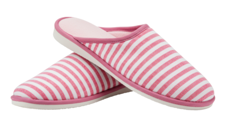Isolated Striped Slippers
