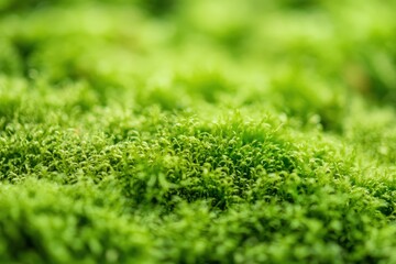 Close-up view of a vibrant moss patch.