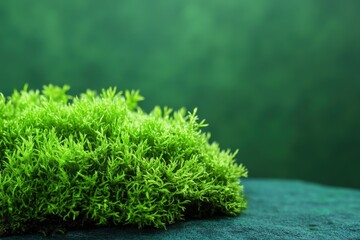 Close-up of vibrant green moss.