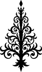 Obraz premium Extensive Christmas Tree Silhouette Bundle 