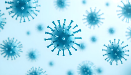 Microscopic Virus Close-Up