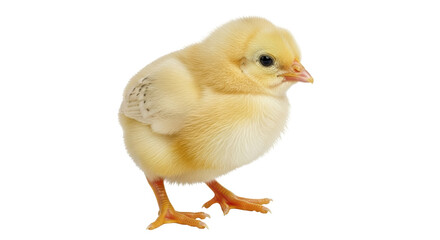 Isolated Yellow Baby Chick