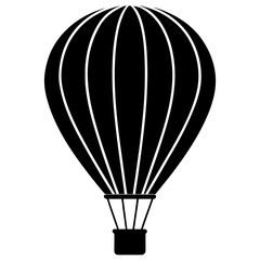 Obraz premium Silhouette of a hot air balloon