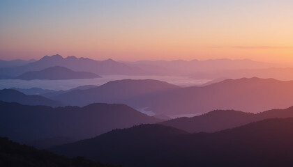 Obraz premium sunrise in the mountains, sky, HD and 4K image