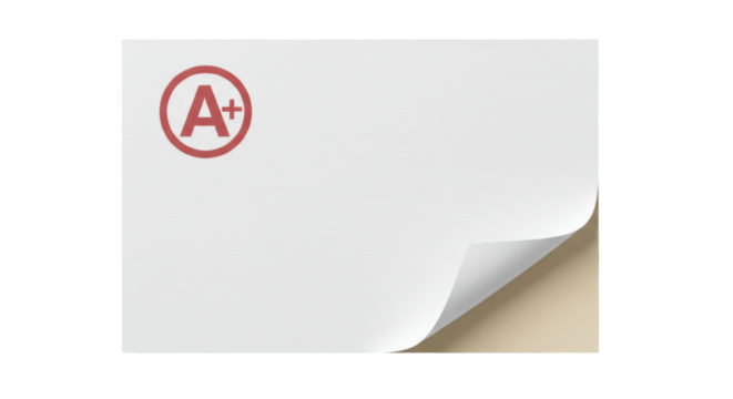 Isolated Grade A Plus Paper