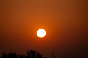 sunset in the mountains