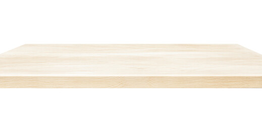 Pale bleached wooden surface with transparent background, ideal for clean, minimal product displays, food mockups, or digital designs..