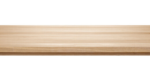 Polished light wood surface with visible grain and transparent background, ideal for product displays, mockups, or food photography..
