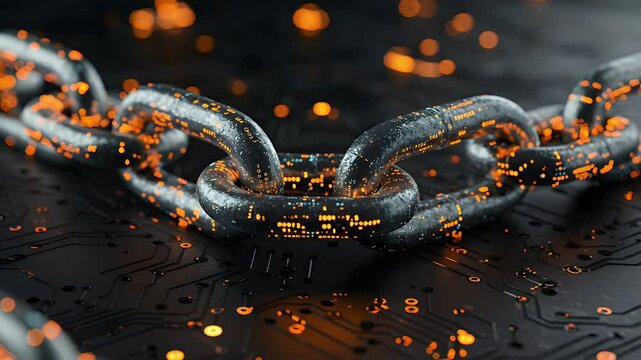 Metal chain on circuit board technology
