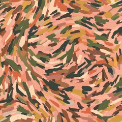 Abstract Camouflage Pattern with Earth Tones Design.