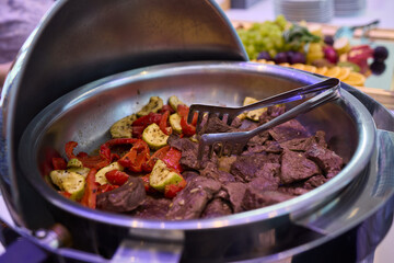 Delicious and Colorful Skewers of Grilled Vegetables and Juicy Meats for Everyone to Enjoy