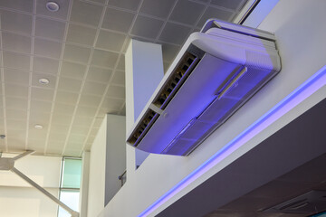 Fototapeta premium A modern air conditioning unit designed to fit seamlessly into a contemporary space