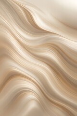 Elegant Beige Abstract Flowing Background with Smooth Satin Texture – Luxury
