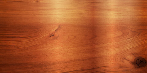 A Stunning Close-Up of Glossy Lacquered Brown Wood Panels, With Deep Reflective Tones and Visible Natural Grain Patterns, Creating a Sophisticated and Retro-Inspired Wooden Backdrop"
