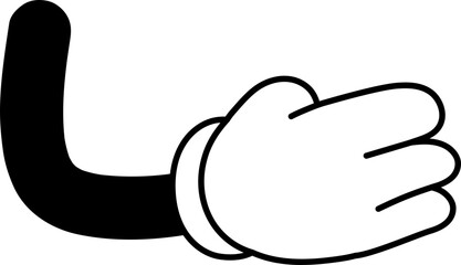 Cartoon Hand Gesture Illustration Vector