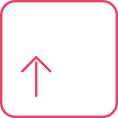 Shift Mac   Arrow  Rounded Square Outline Icon