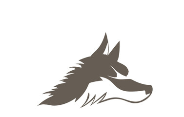 wolf silhouette vector