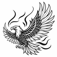 Obraz premium eagle tattoo design