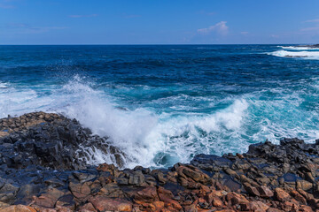 El Confital beach on the edge of Las Palmas