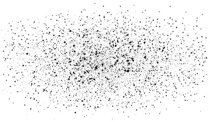 Abstract black sparks, vector illustration, dirt effect background, paint splash splatter surface, old rough grainy paper texture, retro ink overlay, typographic particle noise, grunge background.