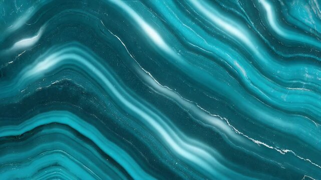 Banded teal stone pattern