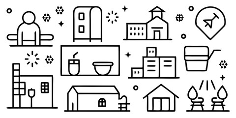 vector illustration of church