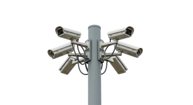 Isolated Security Cameras - Powered by Adobe