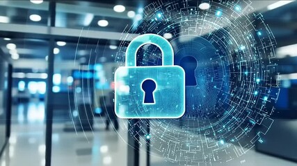 Cybersecurity: Digital Lock and Key Protection