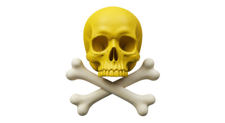 Isolated Skull and Crossbones