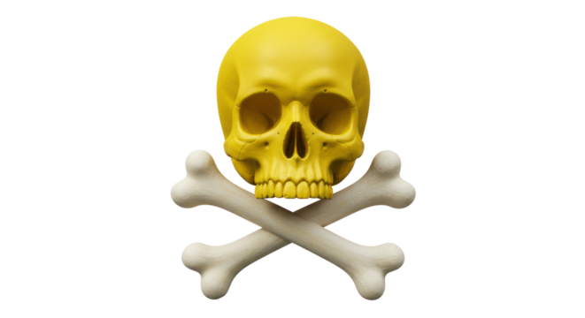 Isolated Skull and Crossbones