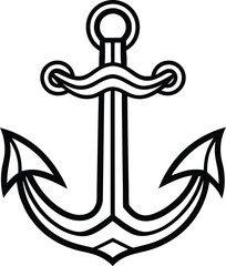 anchor on a white