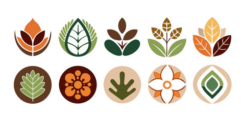 Abstract organic story set cover templates isolated on transparent background