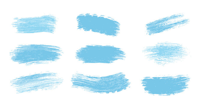 Grungy winter background illustration, Christmas holiday season brushstroke set, light blue ink crayon squiggle collection, flat vintage kids banner design, sea texture grunge paint