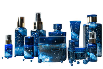 Celestial Blue Skincare Collection Luxurious Nighttime Beauty Products,