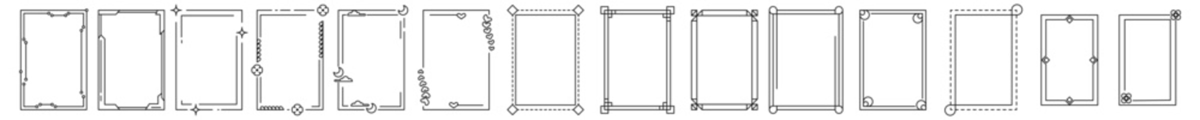 borders outline design vector concept