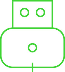 Usb On  In Outline Icon