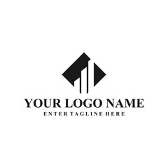 professional building logo, generic building, vector, emblem, symbol, icon, construction, building silhouette, contractor, company, corporate, icon, concept, abstract, illustration, bussines