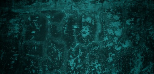 A textured background featuring a deep teal color with a distressed, grunge appearance. The surface shows variations in tone and subtle patterns, creating an abstract and moody aesthetic.