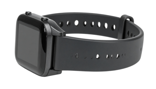 Modern stylish smartwatch Isolated on Transparent or White Background