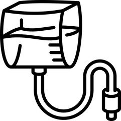 Blood pressure icon - Editable Stroke SVG, fully scalable.