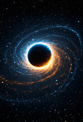 glowing planet in starry space