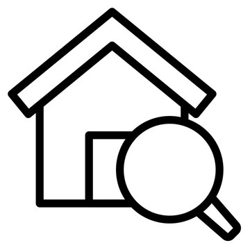 Property serach icon vector illustration