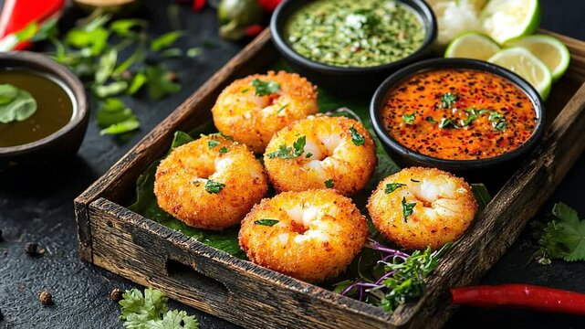 mochar chingri machher chop traditional bengali fish snack video