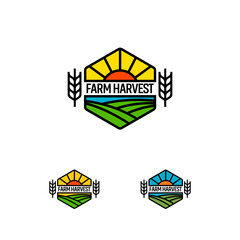 Obraz premium Colorful farm harvest design.