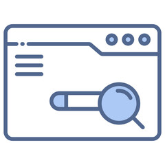 Search Engine Blue Icon