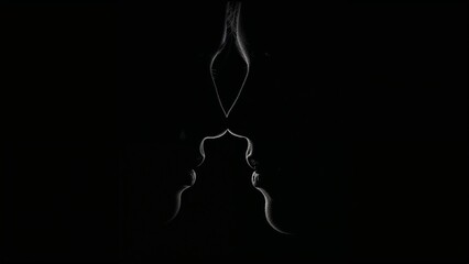 Abstract Smoke Art Elegant Swirls and Symmetrical Design